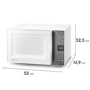 Forno de Micro-ondas Electrolux Efficient ME36B Funções Fermentar e Manter Aquecido Branco 36 L 110V