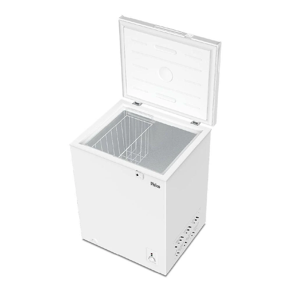 Freezer Horizontal 2 em 1 Philco PFH160B 140L Degelo Manual Classificação a Branco 110V