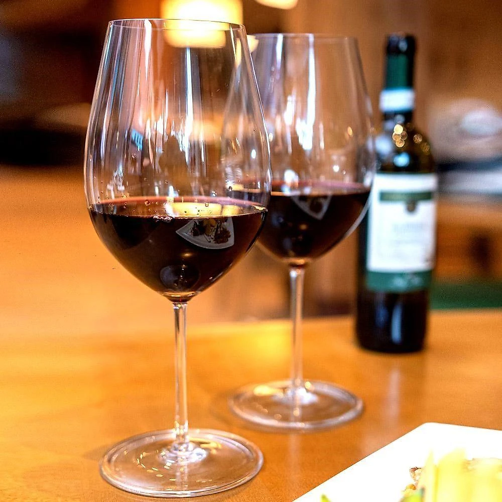 Jogo 8 Taça De Cristal Para Vinho água Degustação Transparente 580ml Lyor