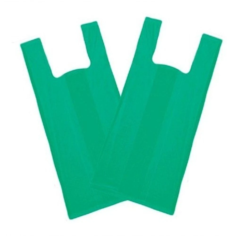 Sacola Plástica Reciclada 50x60 Verde Reforçada Resistente Fardo 4KG para Comércio em Geral Higipack
