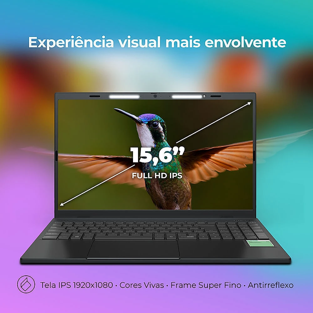 Notebook Positivo Vision C15M Intel® Celeron® N4500 Windows 11 Home 4GB RAM 128GB eMMC Tela 15" Full HD IPS - Minitela - Cinza