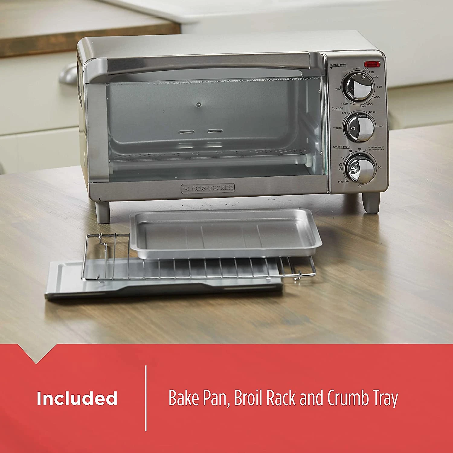 BLACK DECKER Forno Multifuncional Aço Inox 1150W Prata 110V