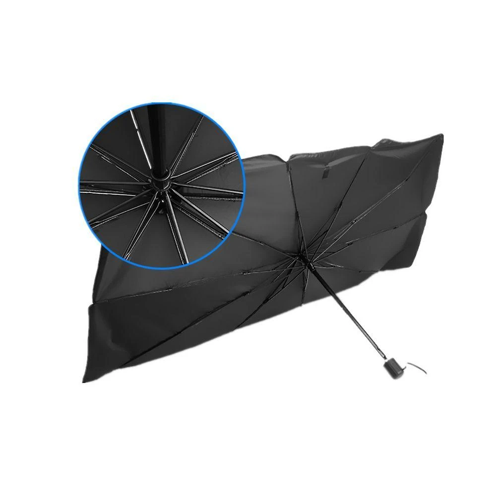 Guarda Sol Automotivo Para-brisa Portátil Protetor de Raio Solar Uv Preto GXM