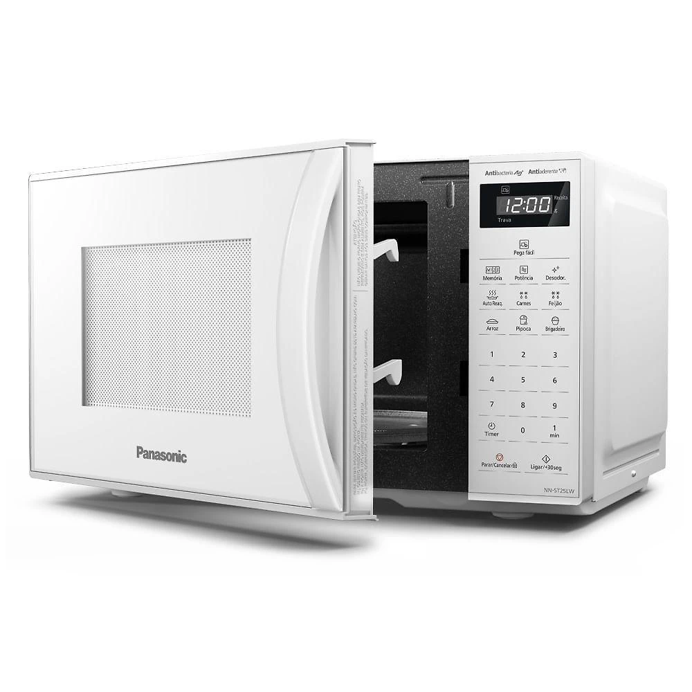 Miniatura Micro-ondas Panasonic Tecnologia Antibactéria Ag 21L Branco - NN-ST25LWRU 110V