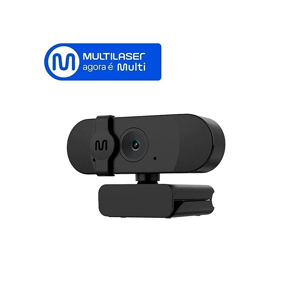 Webcam Multi WC056, HD 720p, 30FPS, Foco Fixo, Microfone Integrado e Protetor de Privacidade - WC056