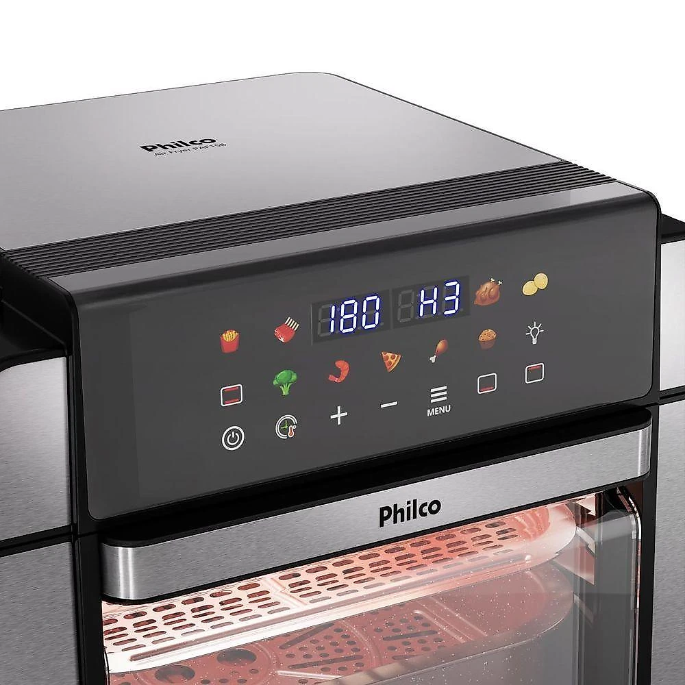 Air Fryer Oven Philco 15L Resistência 1800W PAF15B 220V