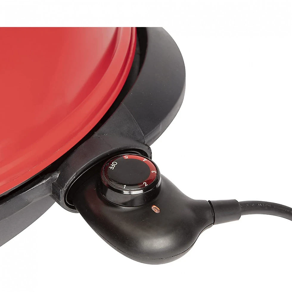Churrasqueira Grill Elétrica 2 em 1 até 12 Porções com Chapa Antiaderente, 110V, Cuisinart CEG115, Vermelha