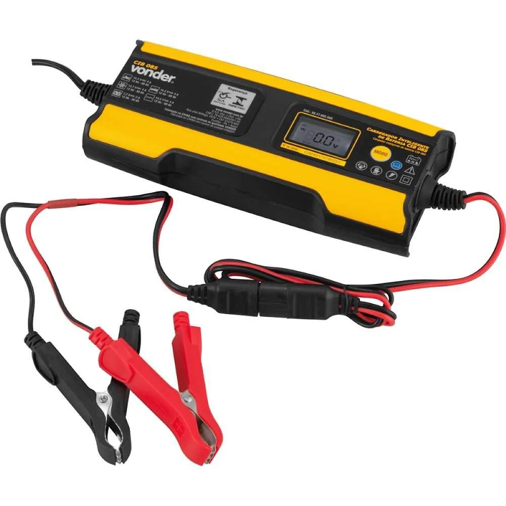 Carregador inteligente vonder cib085 12-80ah 6/12v bivolt