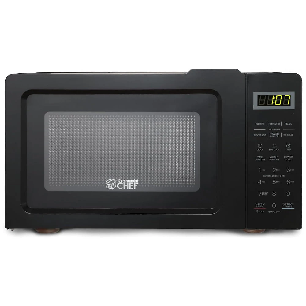 Micro Ondas de Bancada 19L com 6 Programas, 110V 700W, Chef CHM770B, Preto