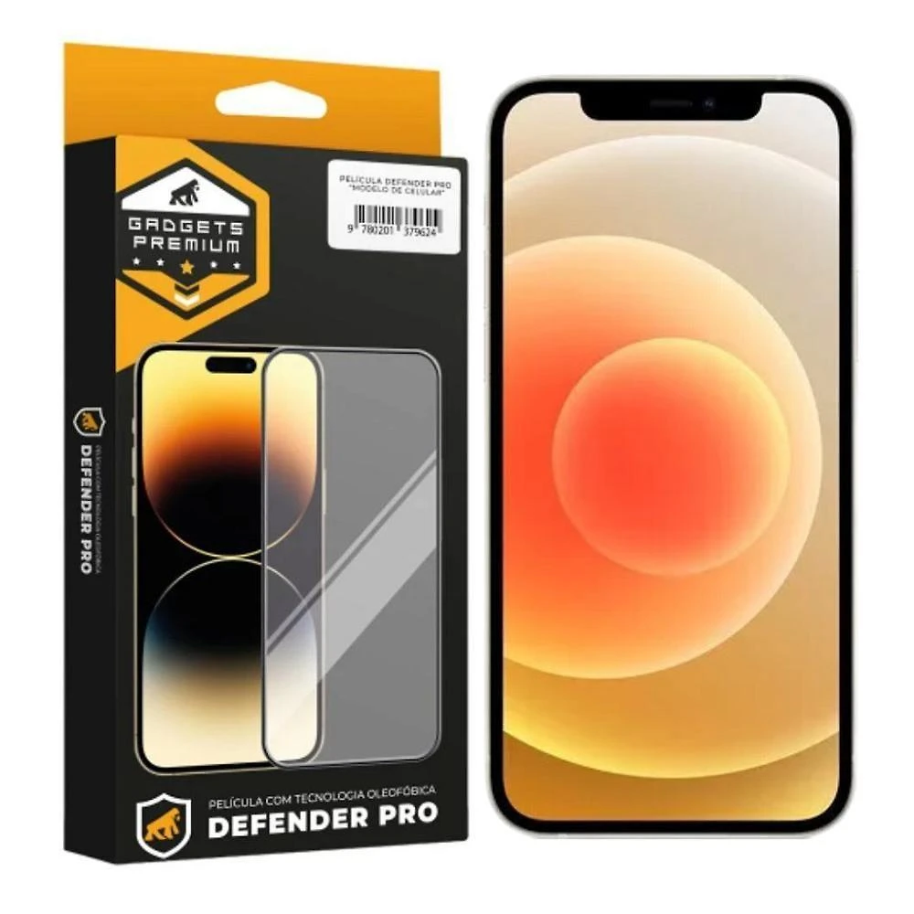 Película Para Iphone 12 - Defender Pro - Preta - Gshield