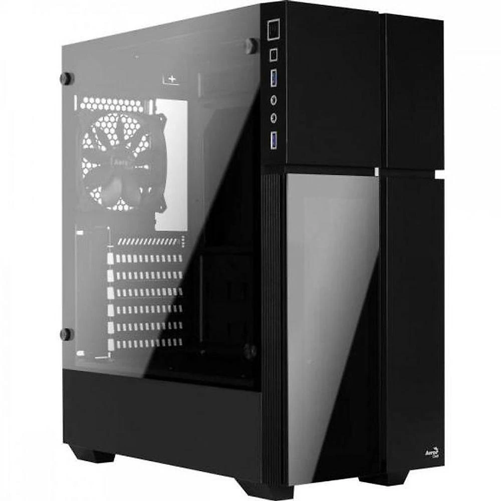 Gabinete Gamer Aerocool Playa Preto Rgb Lateral Vidro