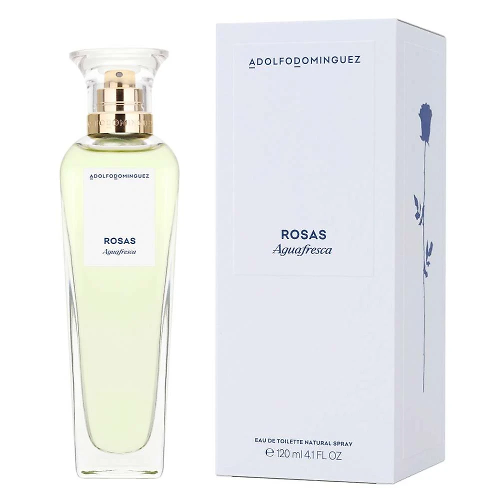 Água fresca de rosas adolfo dominguez - perfume feminino - eau de toilette 120ml