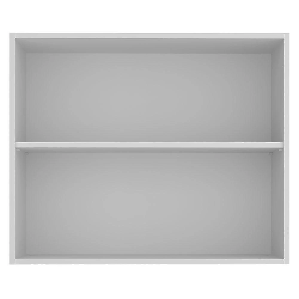 Armário aéreo madesa stella 80 cm 2 portas - branco/rustic