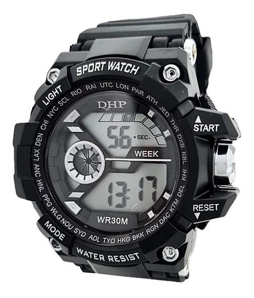 Miniatura Relógio Dhp Modelo Sport Digital Unissex - Resistente A Água