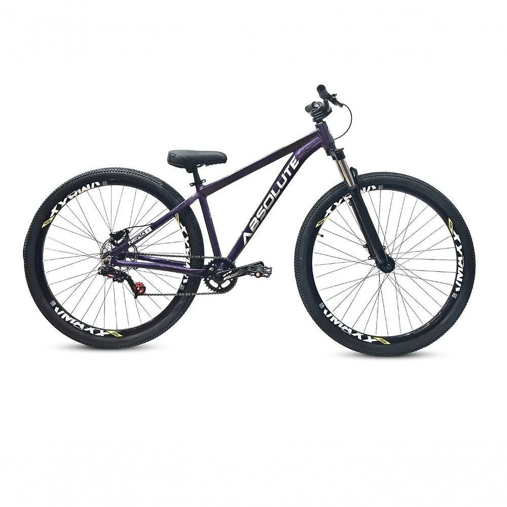 Bicicleta Aro 29 Absolute Nero 5 Freeride Single Freio Hidraulico Shimano Mt200 Garfo C-trava Rodas Vmaxx Roxo