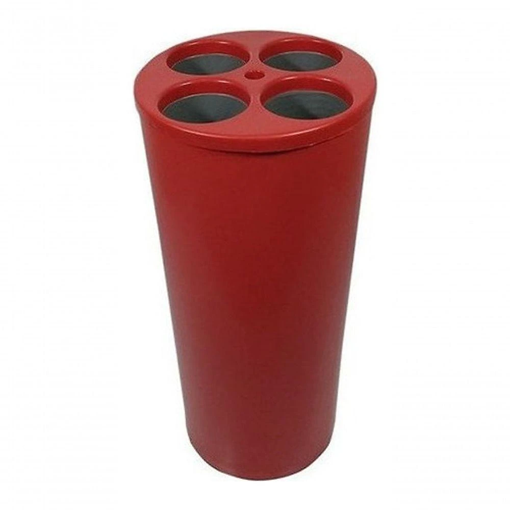 Kit 02 Lixeiras Dispensador de Copos Descartáveis com 4 Tubos para Copos de Água Café e Palheta Azul