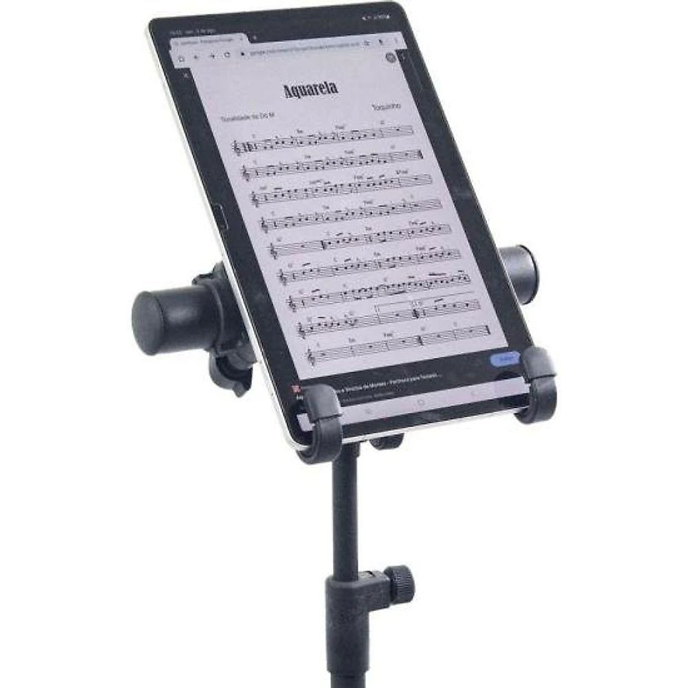 Suporte Multifuncional PNT Preto [F002] para Tablets, Notebooks e Banners com Regulagem de Altura