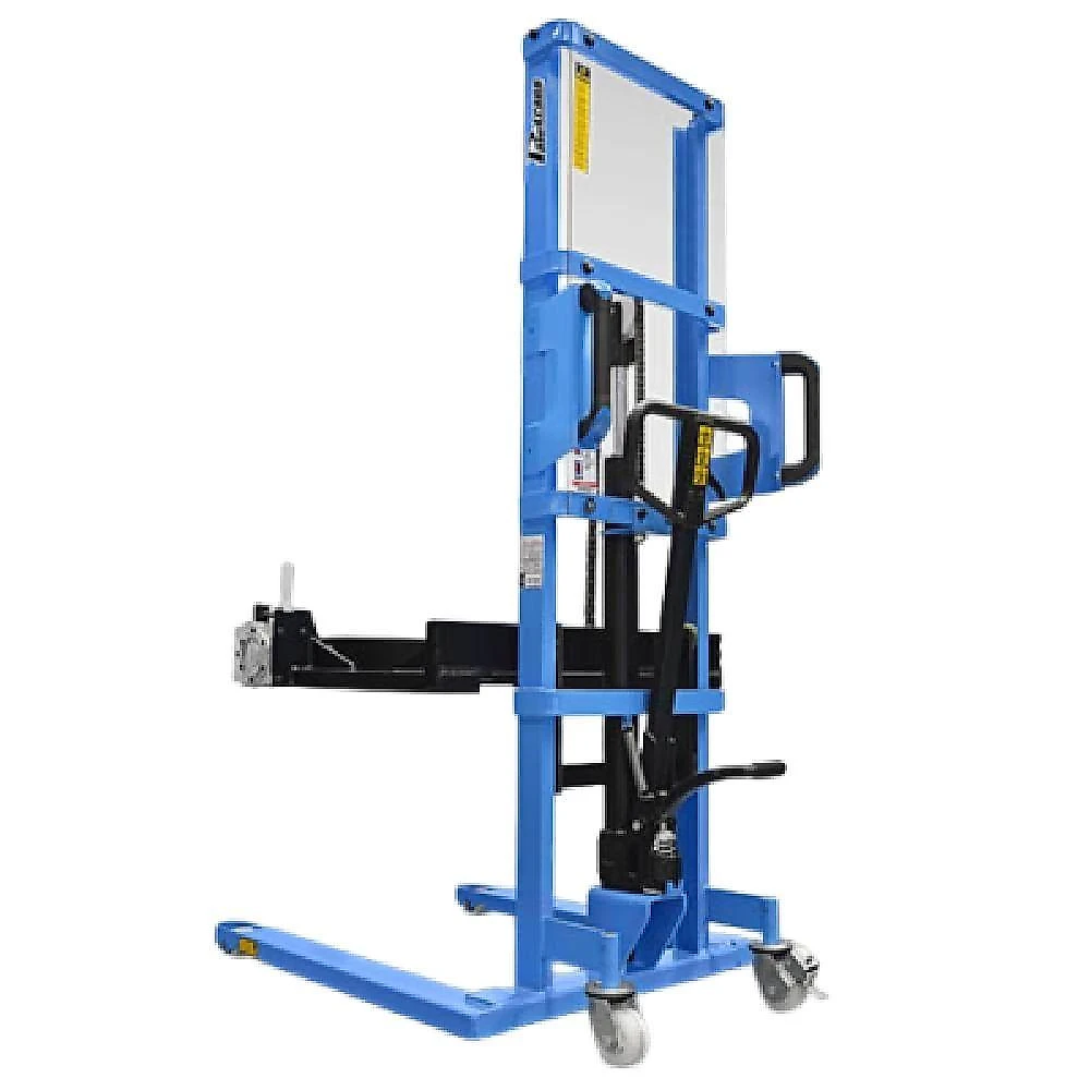 Empilhadeira Manual Gira Tambor PM319T Hidráulica para Tambores de Aço 200 Litros 300kg Paletrans