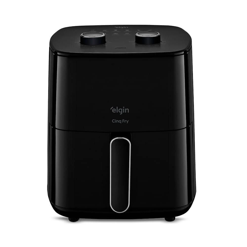 Fritadeira sem Óleo Elgin Cinq Fry 5L 1500W Antiaderente Preto 110V
