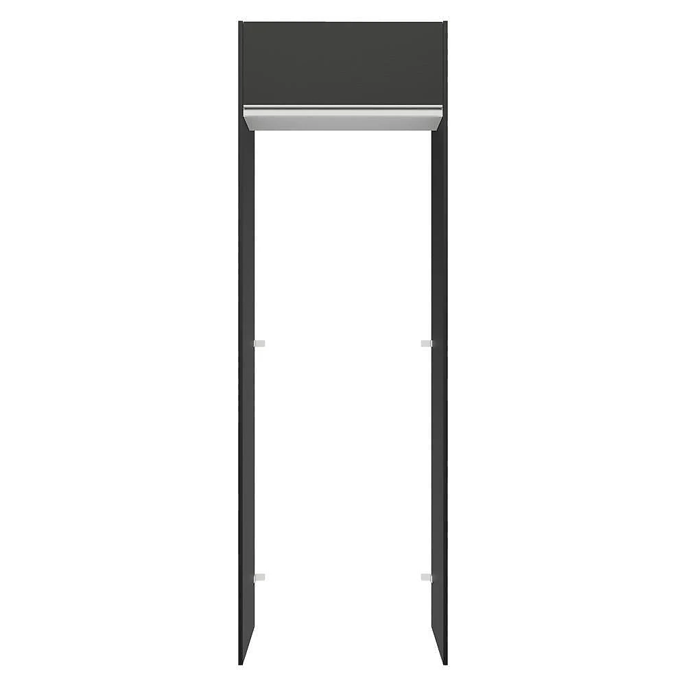 Porta-geladeira 73 Cm 1 Porta Basculante Preto/branco/preto Glamy Madesa Preto/branco/preto