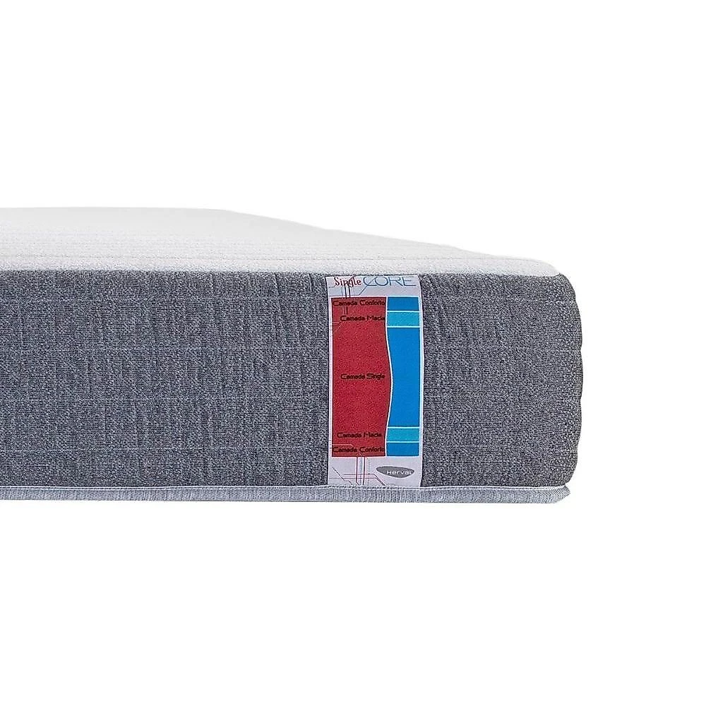 Colchão Solteiro Espuma D28 Single Core Pillow Top 88x188x25CM Bege Herval