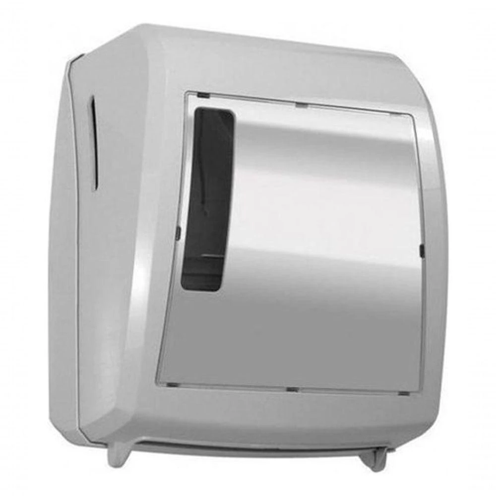 Toalheiro Elite Class Auto Corte para Papel Bobina em Plástico ABS Branco Higipack
