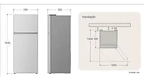 Geladeira LG Frost Free GN-B452PFF Duplex com Tecnologia Smart Inverter, Linear Cooling e DoorCooling Inox Look - 461 litros 110V