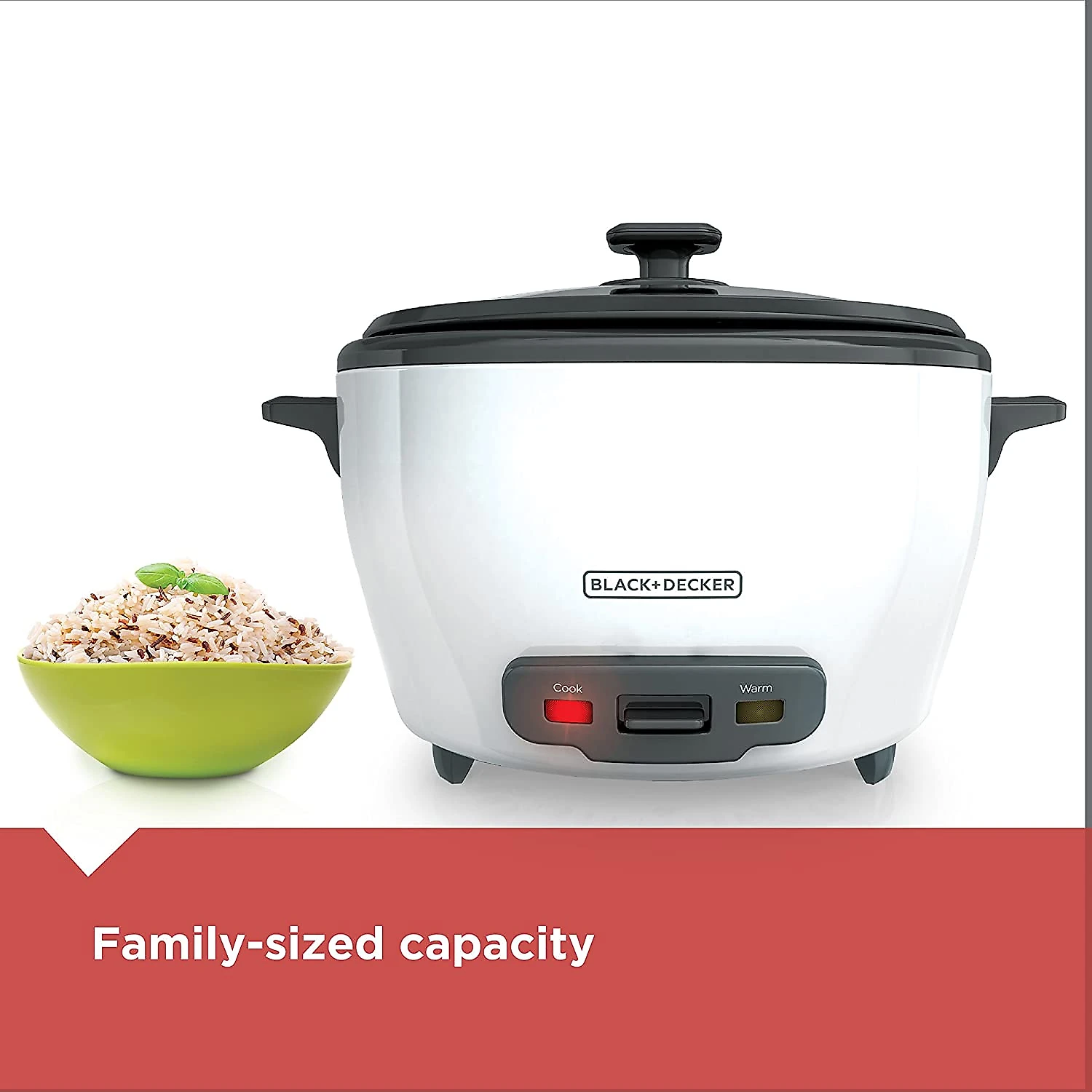 BLACK DECKER RC506 Panela de Arroz ElétricaVapor 28Xíc Branco 110V