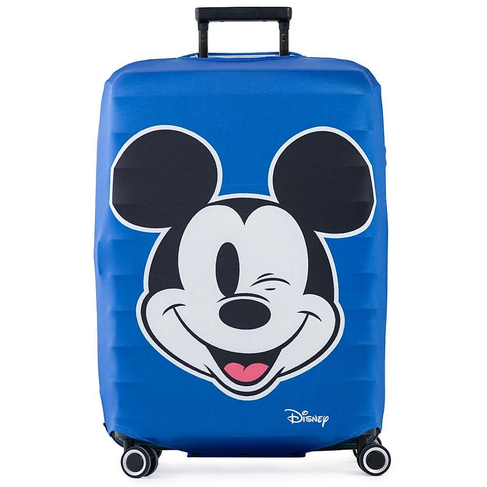 Capa para mala big face mickey grande azul g