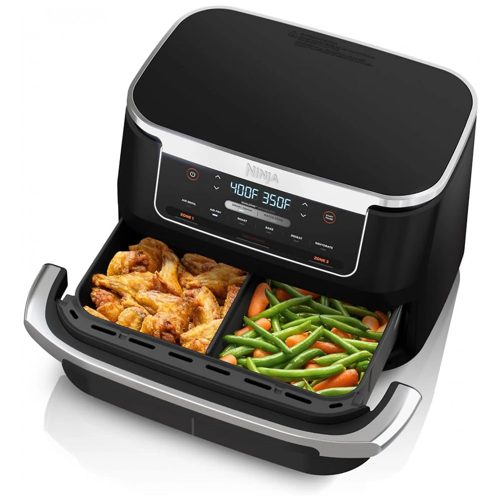Fritadeira Elétrica Air Fryer 6 em 1, 7 Litros com Divisor de Cesta para Proteínas Grandes e Refeições Completas, 169...