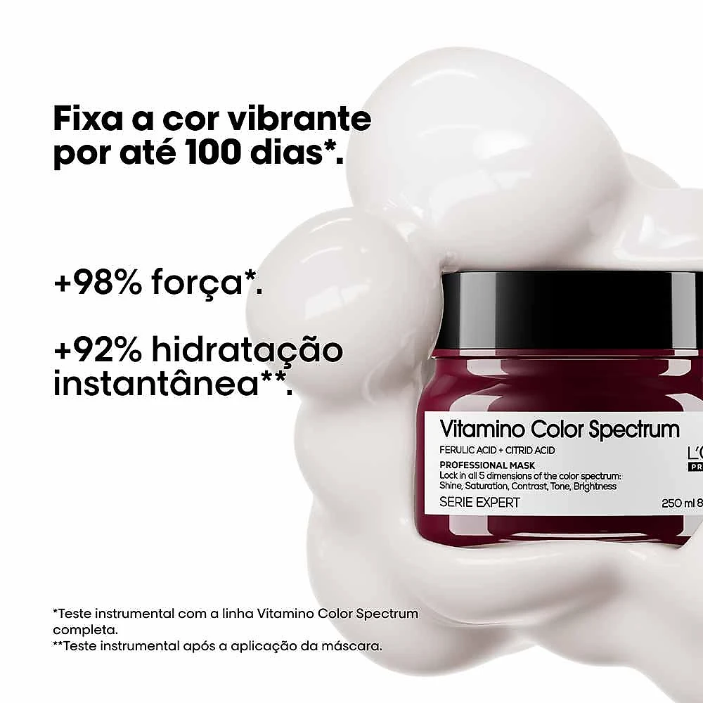 Máscara capilar l'oréal professionnel vitamino color spectrum 250ml