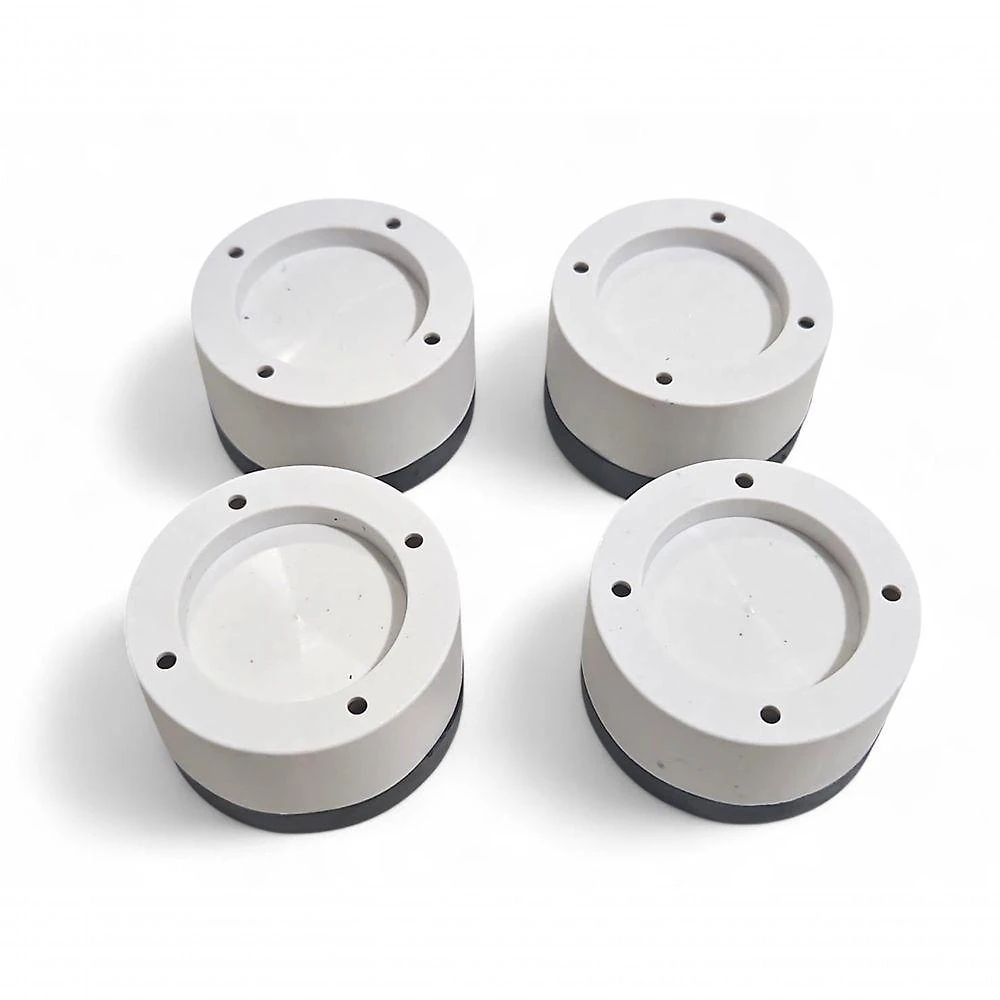 Kit 4 Pé Nivelador Universal Borracha Maquina Lavar Fogão