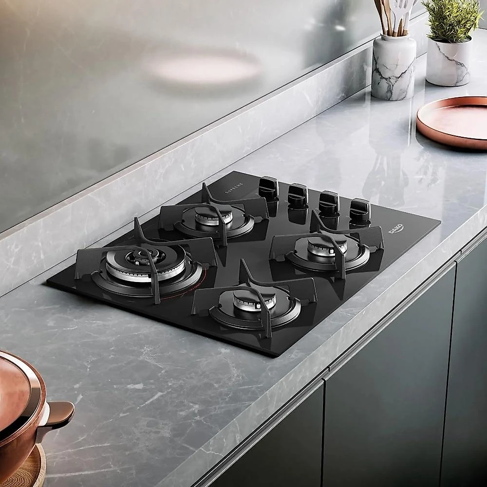 Cooktop 4 Bocas Dako Supreme Acendimento Superautomático, Preto Bivolt
