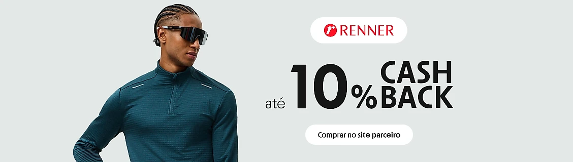RENNER COM ATÉ 10% DE CASHBACK