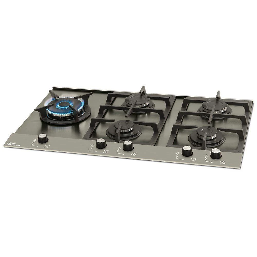 Cooktop 5 Bocas A Gás Fischer Platinium Cinza 19784-51515 - Bivolt