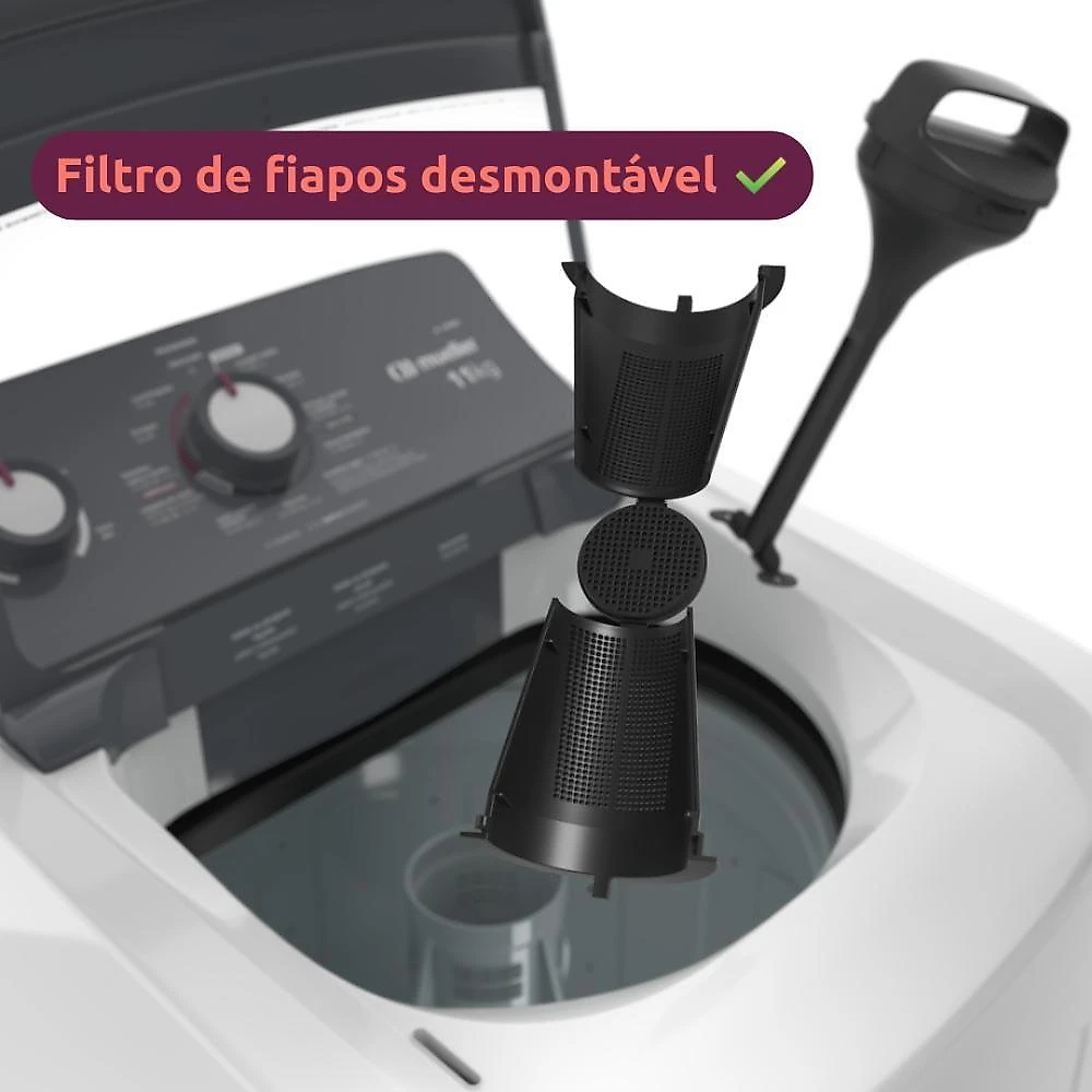 Máquina De Lavar Mueller Automática 11kg MLA11 110V Branco