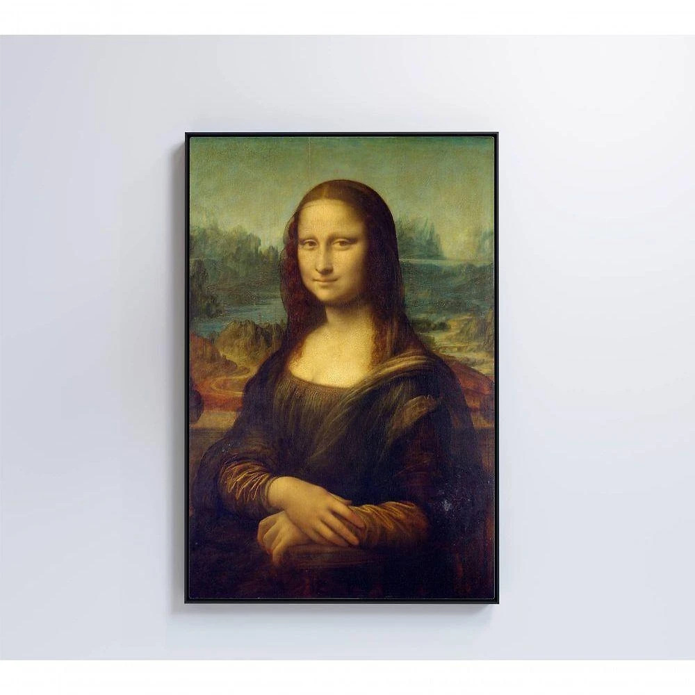 Quadro Clássico Monalisa 60x90 Cm Vidro Impresso