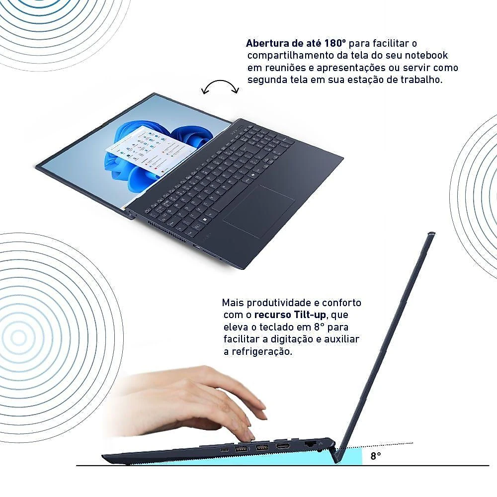 Notebook Vaio FE16 AMD® Ryzen 7-5825U Windows 11 Home 32GB RAM 512GB SSD 16 IPS Wuxga - Cinza Grafite