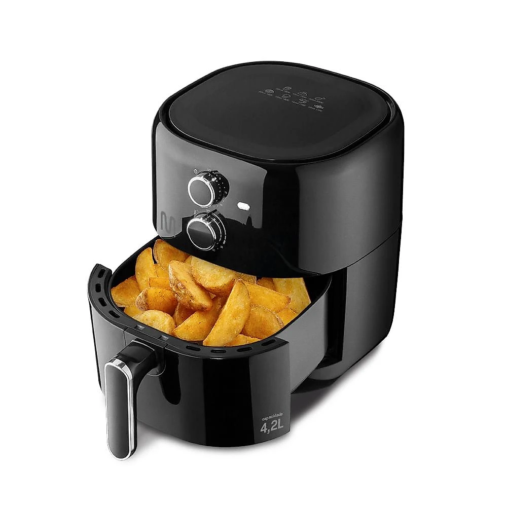 Air fryer multi 4,2l 127v-1500w temperatura 80 a 200ºc preta - go207 preto - 127v