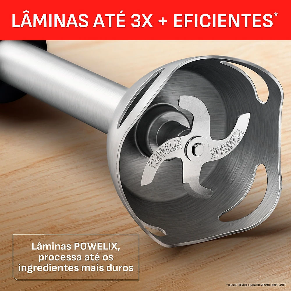 Mixer Misturador Arno Quick Chef+ com Tecnologia Powelix, 500W, Inox e Preto - Mx41 110
