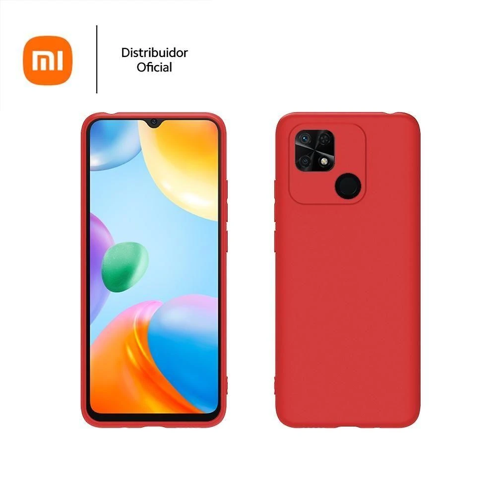 Capa Protetora Xiaomi Redmi 10c Proteção Contra Riscos Silicone Vermelho