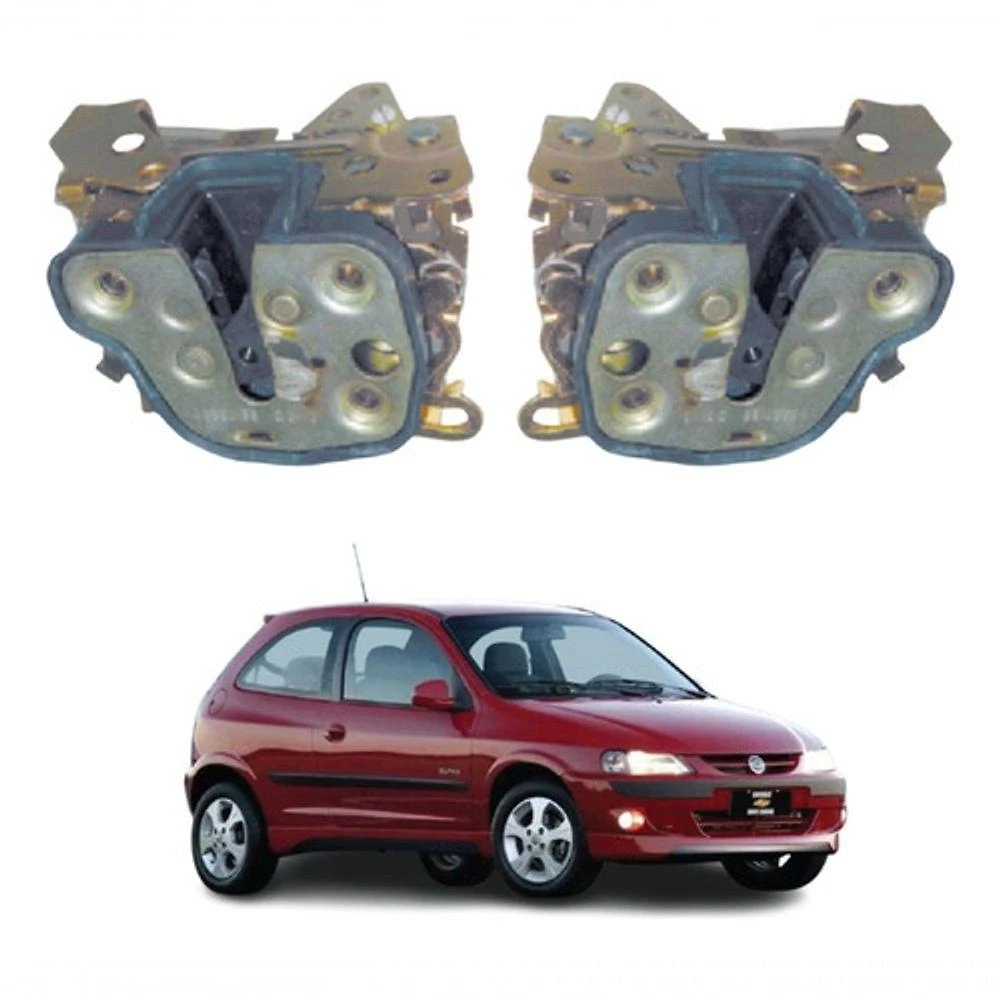 Par de Fechaduras Mecânicas de Porta F103 para Celta G1 2 Portas 2000 a 2006 Universal Automotive