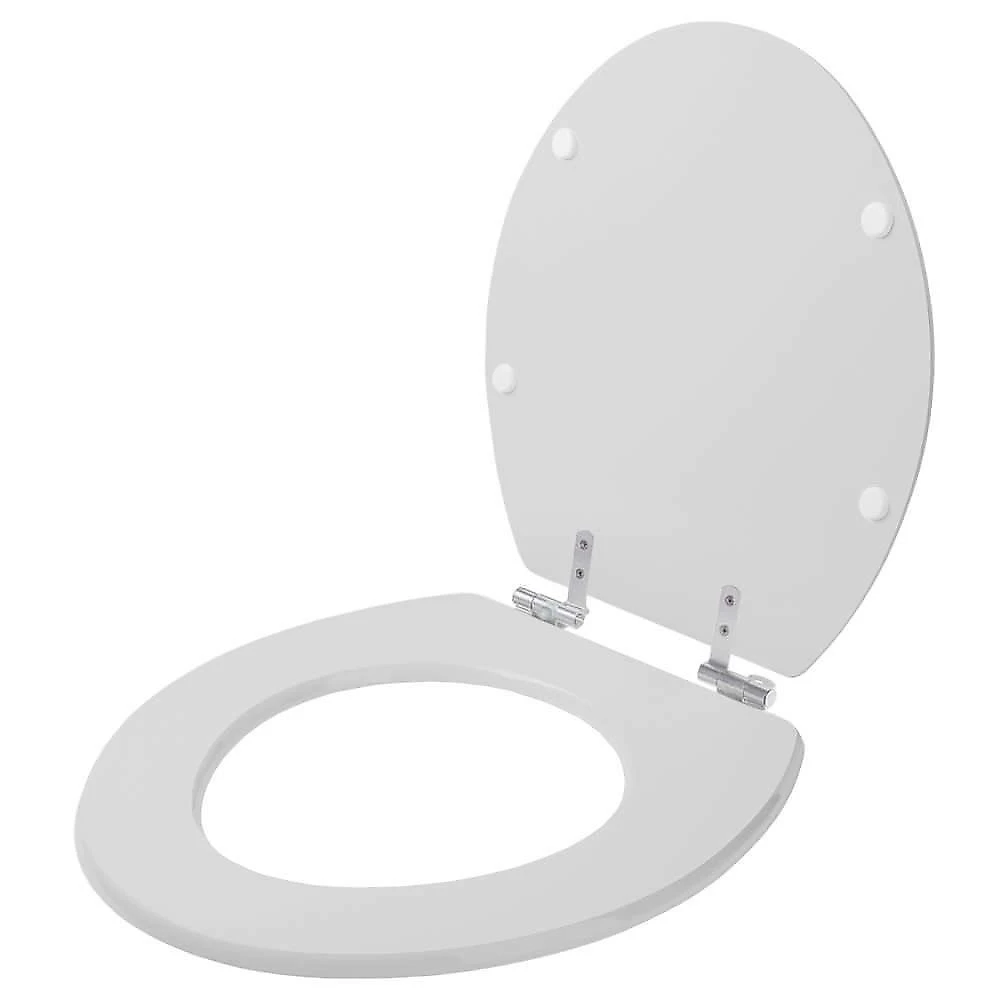 Assento Sanitário Sabara Alongado Resina Plástica Fechamento Suave Cinza Claro Pontto Lavabo webcontinental-7897116785654