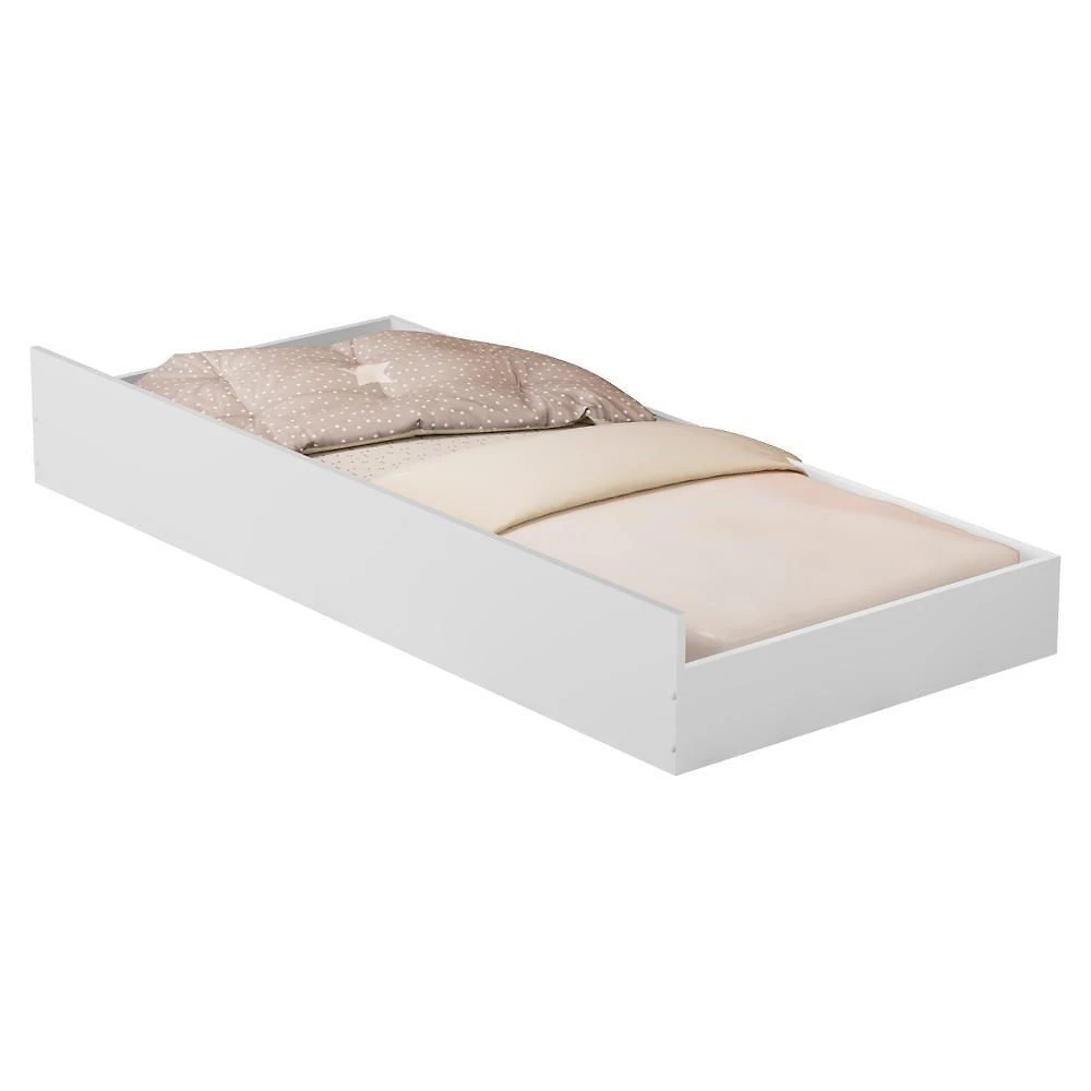 Cama Auxiliar para Mini Cama 149x74cm 1143 em MDF Branco Milani Movelaria