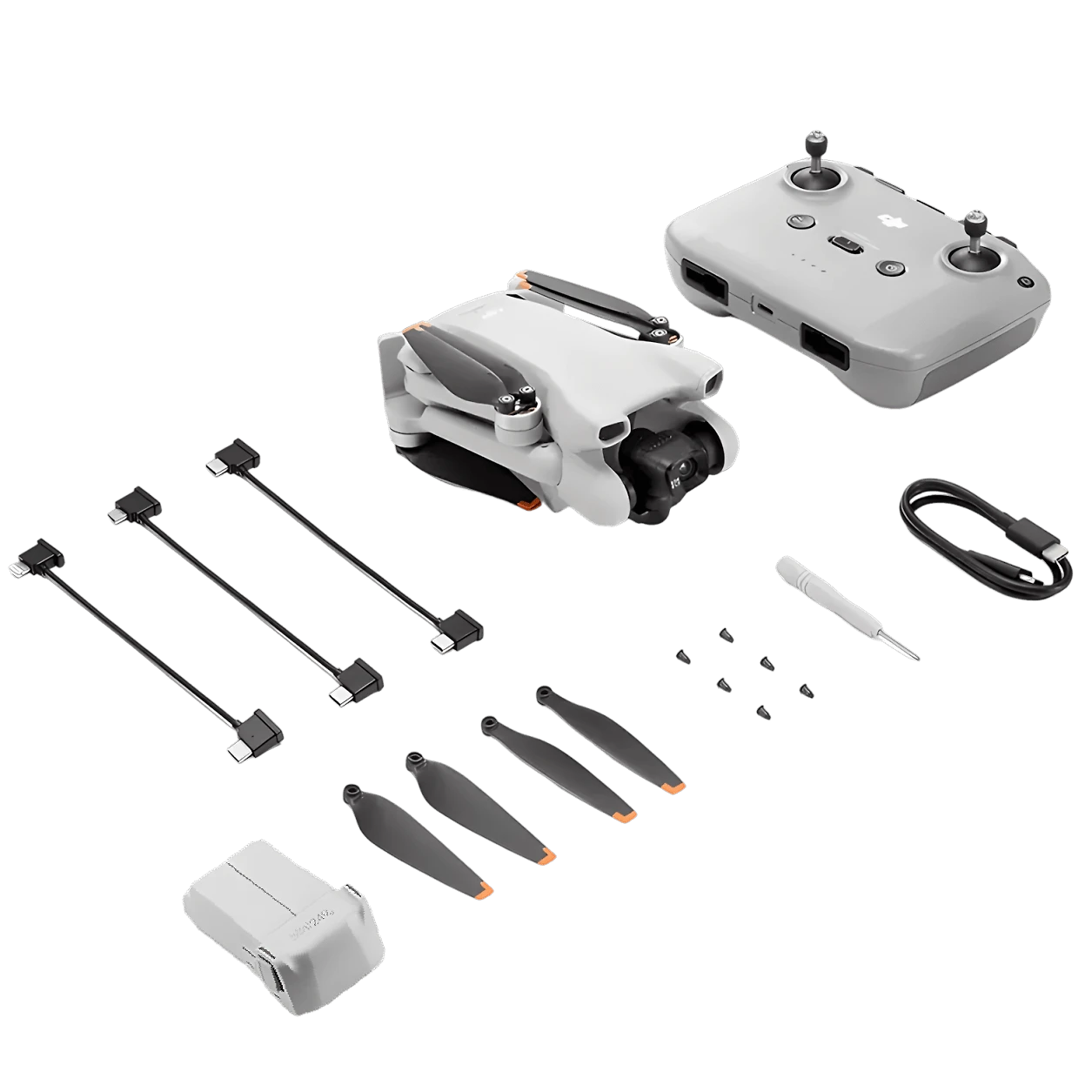 Miniatura Drone DJI Mini 3 com Controle Remoto RC-N1