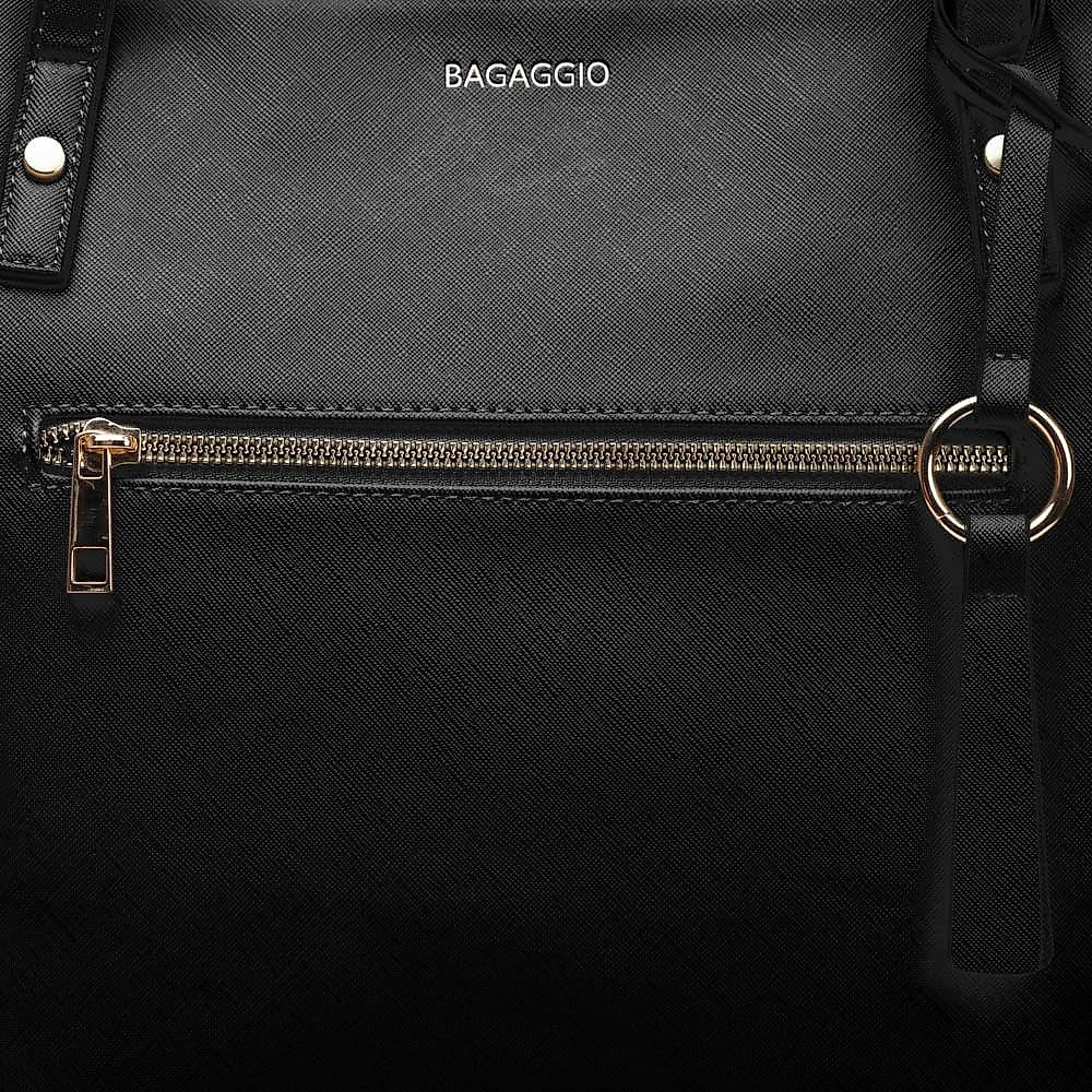Bolsa Feminina Tote Saffiano Preta Preto - G