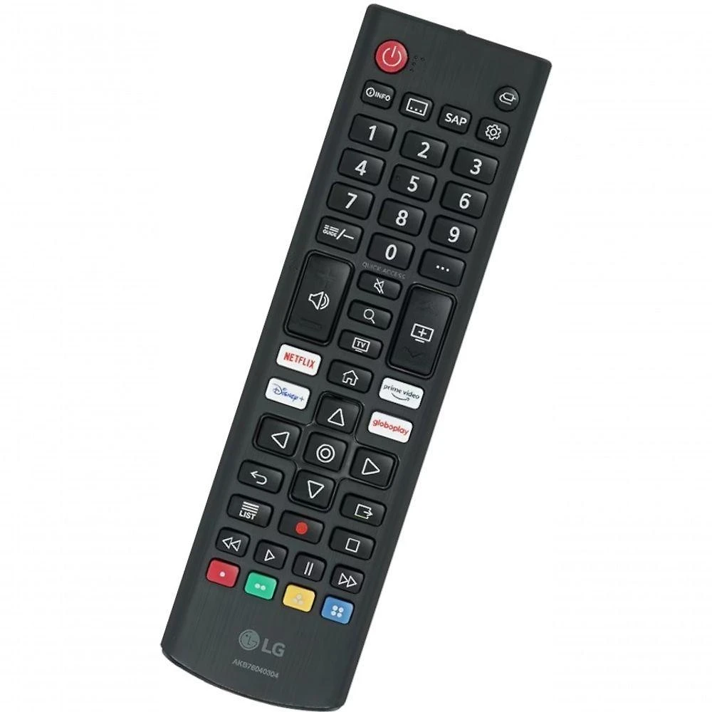Controle Remoto LG Smart TV para Múltiplos Modelos Bivolt Preto