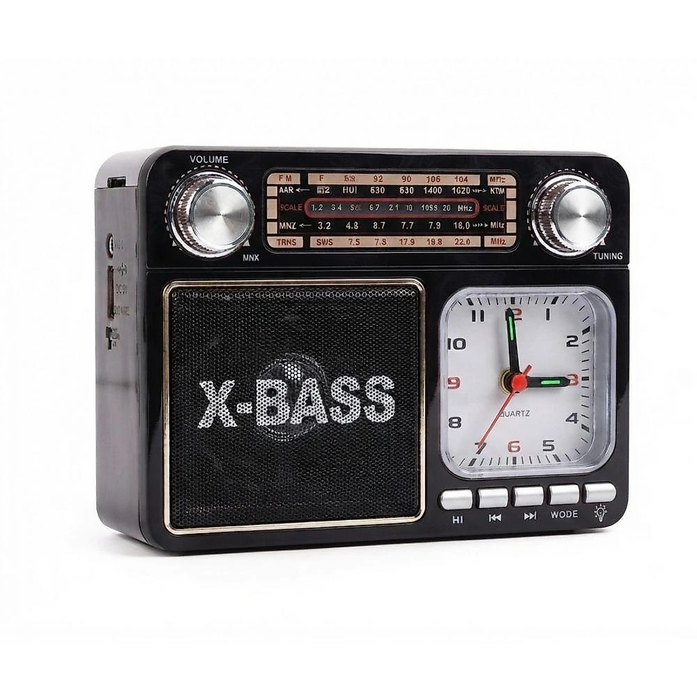 Rádio Portátil Kapbom KA-135 com Bluetooth 4 Bandas Bivolt Preto
