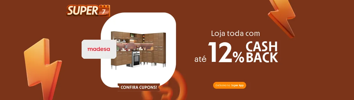 Loja Madesa com até 12% de cashback