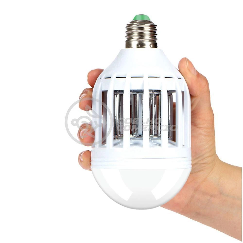 Lâmpada Luz Led Branco 15w Atrai Choque Mosquito